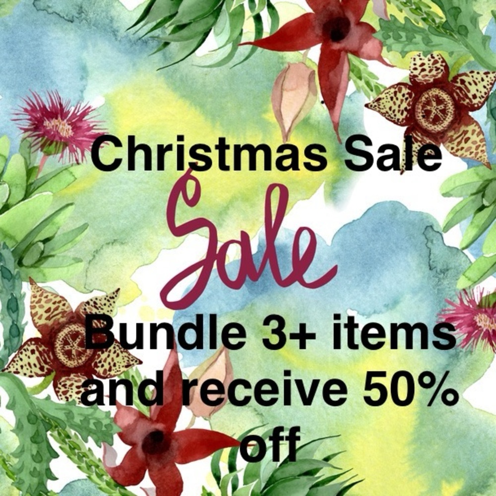 Bundle 3+ items and save 50%